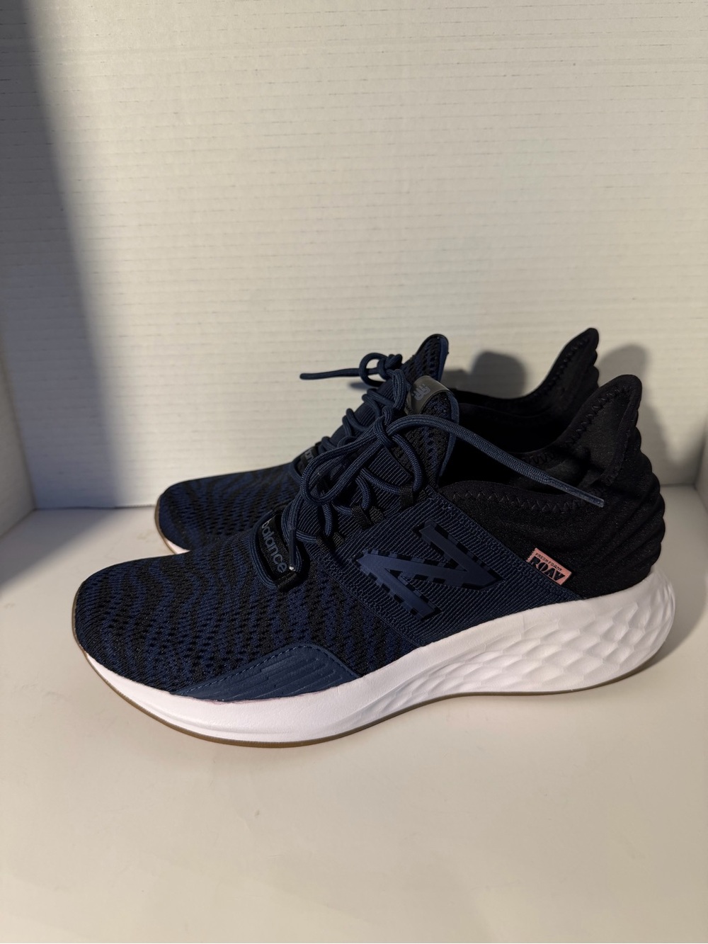 New Balance Women's Navy and Black Fresh Foam Knit Running Sneakers